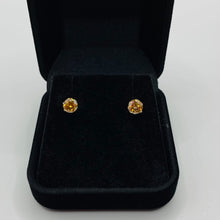 Load image into Gallery viewer, 1ct Champagne Moissanite Luxury Sterling Silver 925 Stud Earrings
