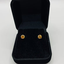 Load image into Gallery viewer, 1ct Champagne Moissanite Luxury Sterling Silver 925 Stud Earrings
