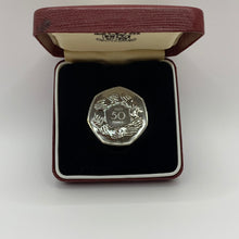 Load image into Gallery viewer, 1973 EEC Ring of Hands 50p Proof Coin In FFC Royal Mint Presentation Clam Shell Old Coin
