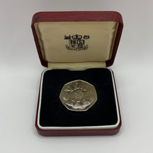 Load image into Gallery viewer, 1973 EEC Ring of Hands 50p Proof Coin In FFC Royal Mint Presentation Clam Shell Old Coin
