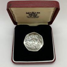 Load image into Gallery viewer, 1973 EEC Ring of Hands 50p Proof Coin In FFC Royal Mint Presentation Clam Shell Old Coin
