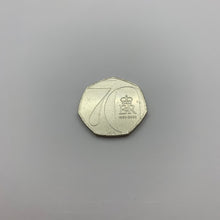 Load image into Gallery viewer, Queens Platinum Jubilee NEW UNCIRCULATED In CAPSULE! 50p Coin 2022 Fifty Pence -UNC
