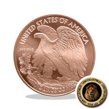 Load image into Gallery viewer, Walking Liberty 1 oz .999 Fine Copper Investment Bullion Rounds USA
